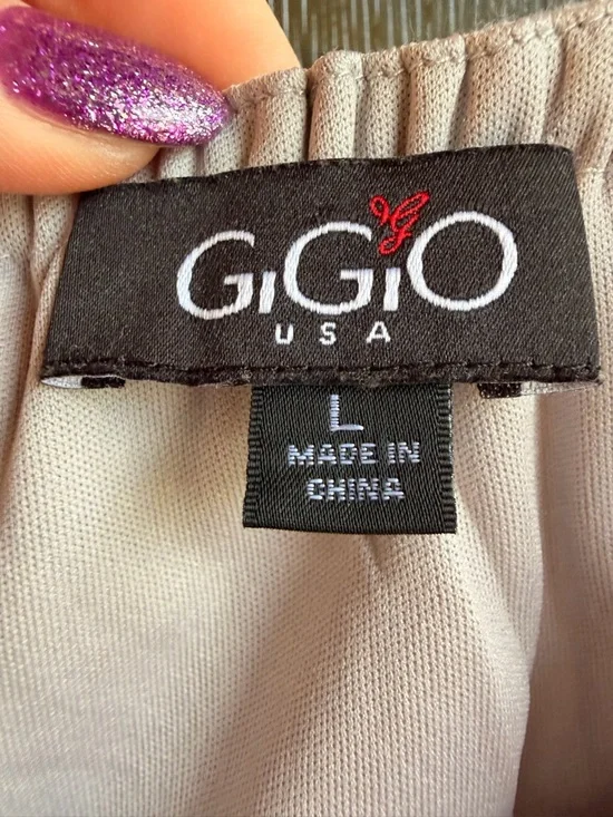 Gigio’s Boho Crochet Trim Maxi Dress - Dusty grey size Large - Picture 4 of 5